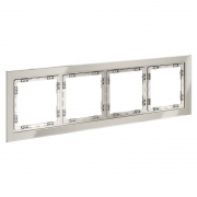 Рамка 4-м S70 стеклян. кашемир Voltum VLS110403 VLS110403