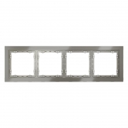 Рамка 4-м S70 стеклян. шелк Voltum VLS110404 VLS110404