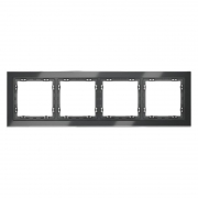 Рамка 4-м S70 стеклян. графит Voltum VLS110407 VLS110407