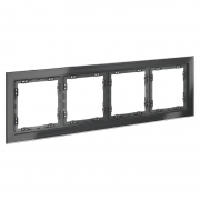 Рамка 4-м S70 стеклян. графит Voltum VLS110407 VLS110407