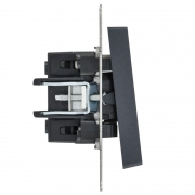Выключатель 1-кл. СП BRITE ВС10-1-1-БрМ 10А с инд. маренго IEK BR-V10-1-10-K35 BR-V10-1-10-K35