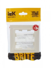 Рамка 1-м BRITE РУ-1-БрЖ жемчуж. IEK BR-M12-K36 BR-M12-K36