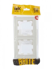 Рамка 2-м IP44 BRITE РУ-2-БрБ-44 бел. IEK BR-M22-44-K01 BR-M22-44-K01