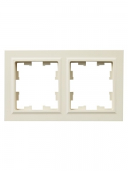 Рамка 2-м IP44 BRITE РУ-2-БрКр-44 беж. IEK BR-M22-44-K10 BR-M22-44-K10