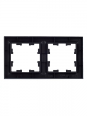 Рамка 2-м BRITE РУ-2-БрГ графит IEK BR-M22-K53 BR-M22-K53