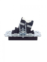 Розетка компьютерная СП RJ45 кат.5E BRITE РК10-БрЧ черн. IEK BR-K10-1-K02 BR-K10-1-K02
