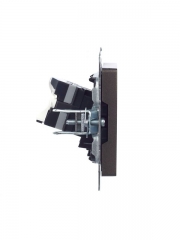 Розетка компьютерная СП RJ45 кат.5E BRITE РК10-БрТБ бронза IEK BR-K10-1-K45 BR-K10-1-K45
