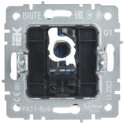 Розетка компьютерная СП RJ45 кат.6 BRITE РК11-БрБ бел. IEK BR-K10-2-K01 BR-K10-2-K01