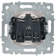 Розетка BRITE РС14-1-0-БрБ 16А с заземл. защ. шторки бел. IEK BR-R14-16-K01 BR-R14-16-K01