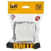 Розетка BRITE РСбш10-3-44-БрБ 16А IP44 с заземл. защ. шторки с крышкой бел. IEK BR-R16-16-44-K01 BR-R16-16-44-K01