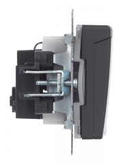 Розетка BRITE РСбш10-3-44-БрГ 16А IP44 с заземл. защ. шторки с крышкой графит IEK BR-R16-16-44-K53 BR-R16-16-44-K53