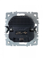 Розетка BRITE РЮш10-1-БрА 16А с USB A+A 2.1А с заземл. защ. шторки алюм. IEK BR-R14-16-U21-D21-K47 BR-R14-16-U21-D21-K47