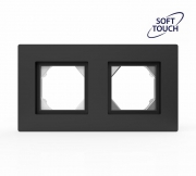 Рамка 2-м Pixel IP44 карбон TOKOV ELECTRIC TKE-PX-RM2-C14-IP44 TKE-PX-RM2-C14-IP44