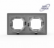 Рамка 2-м Pixel IP44 карбон TOKOV ELECTRIC TKE-PX-RM2-C14-IP44 TKE-PX-RM2-C14-IP44