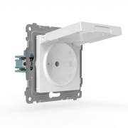 Розетка 1-м СП Pixel IP44 с заземл. с крышкой механизм бел. TOKOV ELECTRIC TKE-PX-R1ZSW1-C01-IP44 TKE-PX-R1ZSW1-C01-IP44