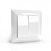 Выключатель 2-кл. СП AVA 10А IP20 в сборе бел. TOKOV ELECTRIC TKL-AV-V2F-C01 TKL-AV-V2F-C01