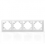 Рамка 4-м AVA бел. TOKOV LIGHT TKL-AV-RM4-C01 TKL-AV-RM4-C01