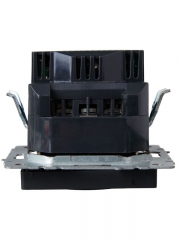 Розетка BRITE РЮш10-1-БрЧ 16А с USB A+A 2.1А с заземл. защ. шторки черн. IEK BR-R14-16-U21-D21-K02 BR-R14-16-U21-D21-K02