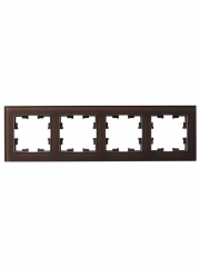 Рамка 4-м BRITE РУ-4-2-БрТБ стекло темн. бронза IEK BR-M42-G-K45 BR-M42-G-K45