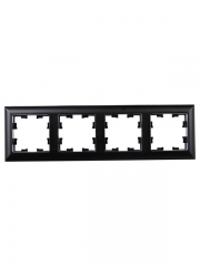 Рамка 4-м BRITE РУ-4-Бр хром/черн. IEK BR-M42-12-2-K23 BR-M42-12-2-K23