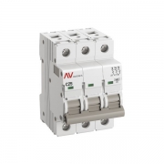Выключатель автоматический модульный 3п C 25А 10кА AV-10 AVERES EKF mcb10-3-25C-av mcb10-3-25C-av