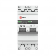 Выключатель авт. мод. 2п C 10А ВА 47-63 4.5кА PROxima EKF mcb4763-2-10C-pro mcb4763-2-10C-pro