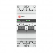 Выключатель авт. мод. 2п C 32А ВА 47-63 4.5кА PROxima EKF mcb4763-2-32C-pro mcb4763-2-32C-pro
