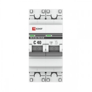 Выключатель авт. мод. 2п C 40А ВА 47-63 4.5кА PROxima EKF mcb4763-2-40C-pro mcb4763-2-40C-pro