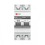 Выключатель авт. мод. 2п C 6А ВА 47-63 4.5кА PROxima EKF mcb4763-2-06C-pro mcb4763-2-06C-pro
