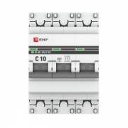 Выключатель авт. мод. 3п C 10А ВА 47-63 4.5кА PROxima EKF mcb4763-3-10C-pro mcb4763-3-10C-pro