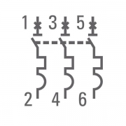 Выключатель авт. мод. 3п C 10А ВА 47-63 4.5кА PROxima EKF mcb4763-3-10C-pro mcb4763-3-10C-pro