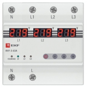 Реле выбора фаз с дисплеем RVF-3-63А PROxima EKF RVF-3-63a RVF-3-63a