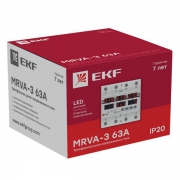 Реле напряжения и тока трехфазное с дисплеем MRVA-3 63A EKF MRVA-3-63A MRVA-3-63A