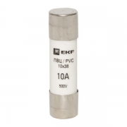 Вставка плавкая цилиндрическая ПВЦ 10х38 10А EKF pvc-10x38-10 pvc-10x38-10