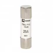 Вставка плавкая цилиндрическая ПВЦ 10х38 25А EKF pvc-10x38-25 pvc-10x38-25