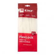 Хомут P6.6 3.6х200 FlexLock стандартный бел. (уп.100шт) PROxima EKF plc-fl-ctsw-3.6x200 plc-fl-ctsw-3.6x200