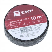Изолента ХБ 1-ПОЛ 20мм (рул.10м) (125г) PROxima EKF plc-hb-pol1-5 plc-hb-pol1-5