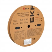 Трубка термоусадочная ТУТ нг 30/15 черн. (уп.50м) EKF tut-30-b tut-30-b
