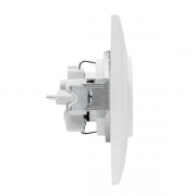 Розетка 1-м СП Валенсия 16А IP20 с заземл. защ. шторки бел. PROxima EKF EWR16-028-10 EWR16-028-10
