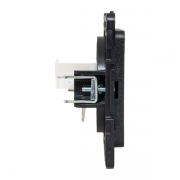 Розетка компьютерная 1-м Стокгольм RJ45 механизм черн. PROxima EKF EZK01-035-10 EZK01-035-10