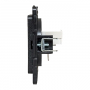Розетка компьютерная 1-м Стокгольм RJ45 механизм черн. PROxima EKF EZK01-035-10 EZK01-035-10