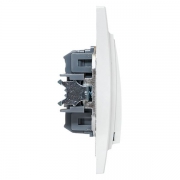 Выключатель 1-кл. СП Минск 10А IP20 бел. Basic EKF ERV10-021-10 ERV10-021-10