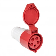 Розетка кабельная 16А 380В 3P+E+N IP44 EKF (215) ps-215-16-380 ps-215-16-380