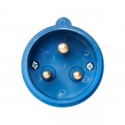 Вилка эл. каб. 16А 2P+E 220В IP44 (013) EKF ps-013-16-220 ps-013-16-220