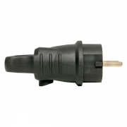 Вилка угловая 16А 2P+PE 230В IP44 с кольцом каучук Basic EKF RPS-017-16-230-44 RPS-017-16-230-44