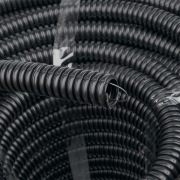 Труба гофрированная FRHF d20мм с протяжкой черн. (уп.100м) Plast PROxima EKF FRHF-20 FRHF-20