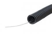 Труба гофрированная ПВХ d25мм с протяжкой черн. (уп.50м) Plast EKF tg-z-25-50-black tg-z-25-50-black