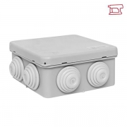Коробка распаячная КМР-030-031 с крышкой наружная 85х85х40 8 мембранных вводов IP55 EKF plc-kmr-030-031 plc-kmr-030-031