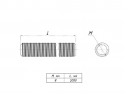 Шпилька M8х2000 EKF shpm8x2000 shpm8x2000