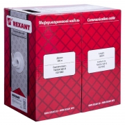 Кабель витая пара U/UTP кат.5e 1х2х24AWG solid CU PVC сер. 305м (м) Rexant 01-0002 01-0002